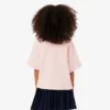 Polo oversize de piqué para niña