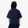 Polo oversize de piqué para niña