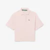 Polo oversize de piqué para niña