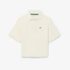 Polo oversize de piqué para niña