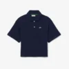 Polo oversize de piqué para niña