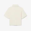 Polo oversize de piqué para niña