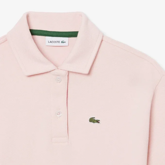 Polo oversize de piqué para niña