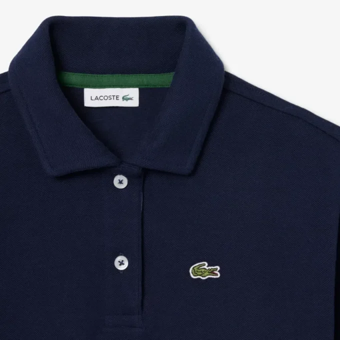 Polo oversize de piqué para niña