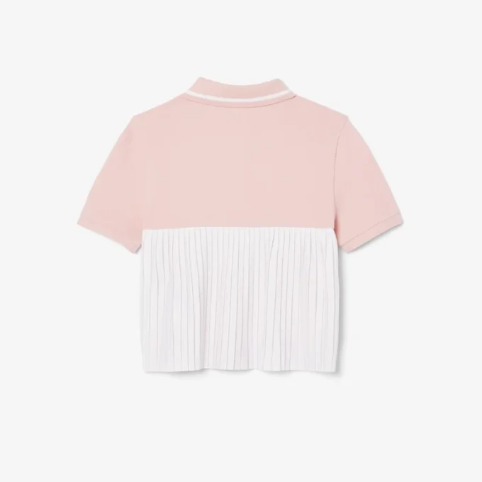 Polo Petit Piqué con pliegues en la espalda para niño