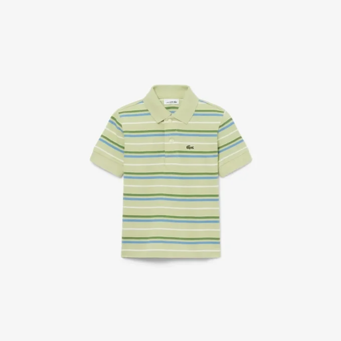 Polo Petit Piqué con rayas en contraste