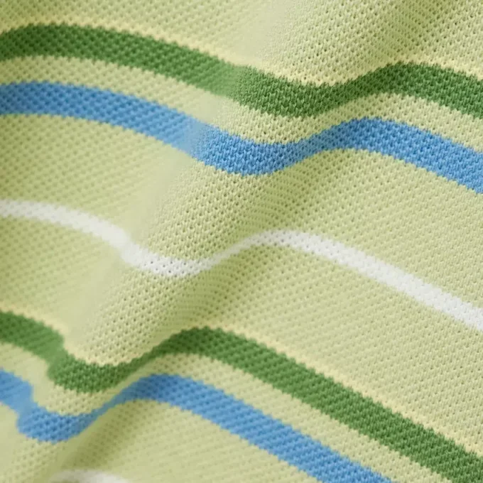 Polo Petit Piqué con rayas en contraste