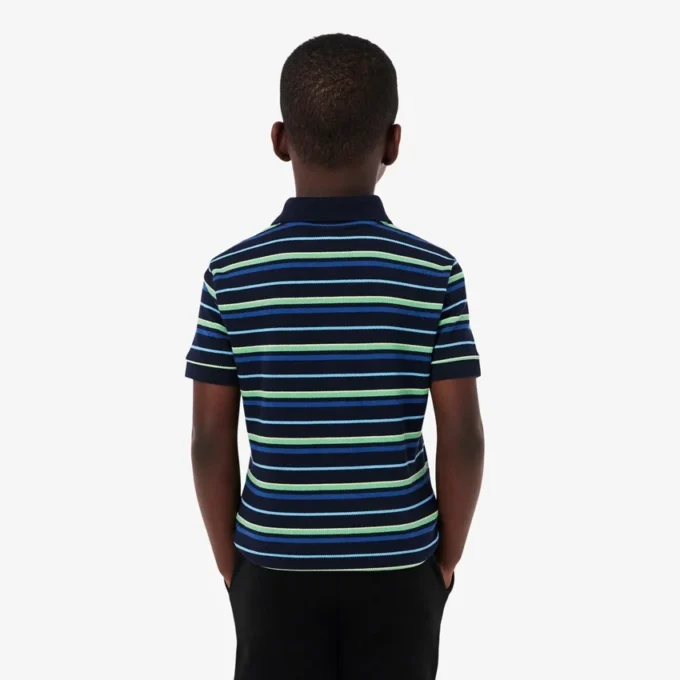 Polo Petit Piqué con rayas en contraste para niño