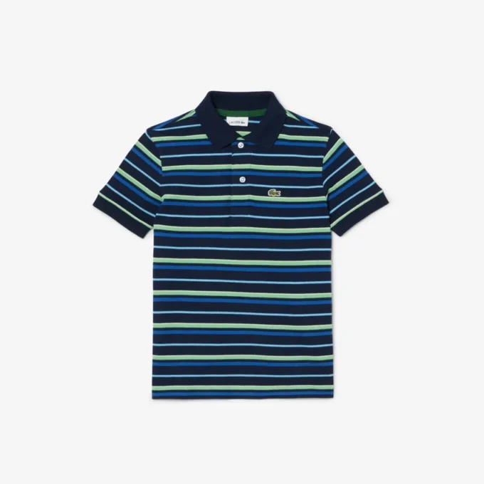 Polo Petit Piqué con rayas en contraste para niño