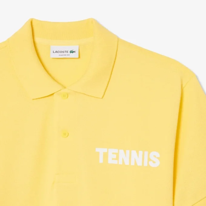 Polo Petit Piqué estampado de corte clásico