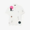 Polo Runway de piqué con estampado gráfico y corte holgado