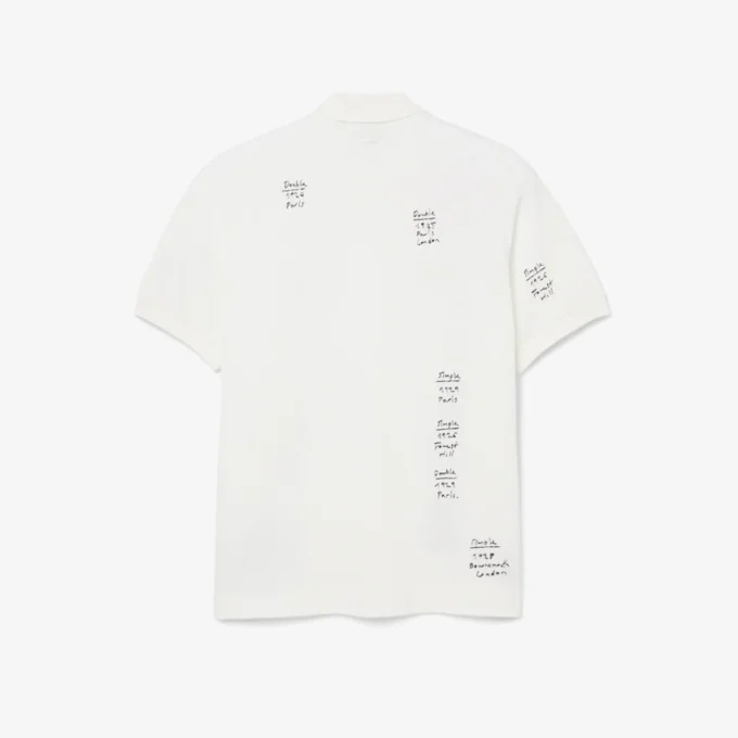 Polo Runway de piqué con estampado gráfico y corte holgado