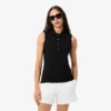 Polo sin mangas elástico L.12.D de corte ajustado para mujer
