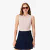 Polo sin mangas elástico L.12.D de corte ajustado para mujer