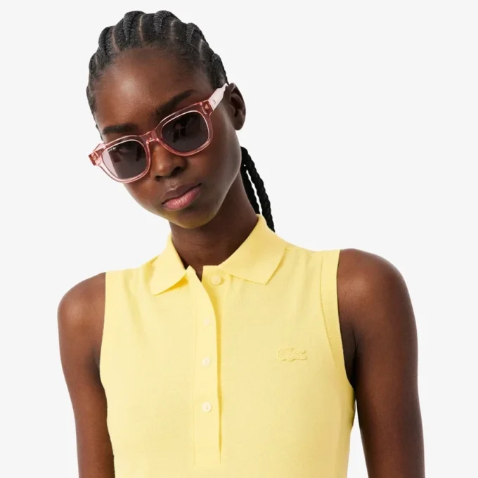 Polo sin mangas elástico L.12.D de corte ajustado para mujer
