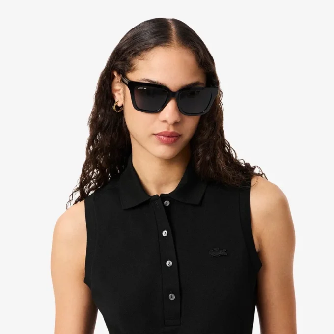 Polo sin mangas elástico L.12.D de corte ajustado para mujer