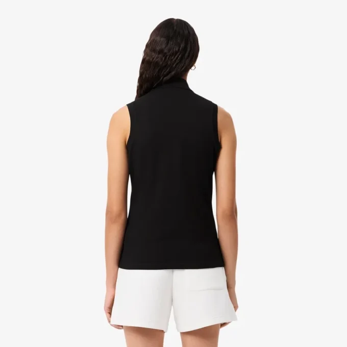 Polo sin mangas elástico L.12.D de corte ajustado para mujer