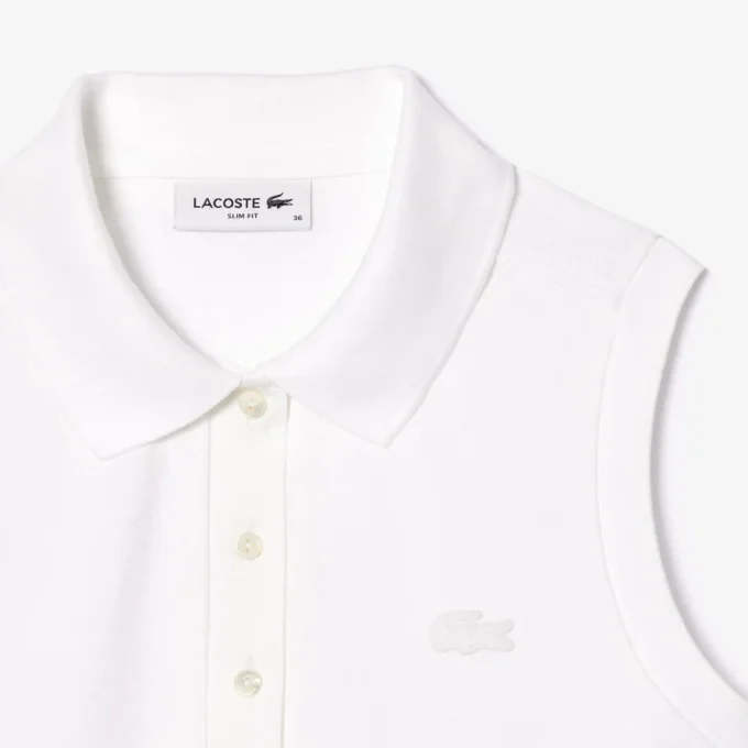 Polo sin mangas elástico L.12.D de corte ajustado para mujer