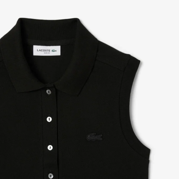 Polo sin mangas elástico L.12.D de corte ajustado para mujer