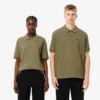 Polo unisex de corte holgado con insignia L.12.12 Piqua