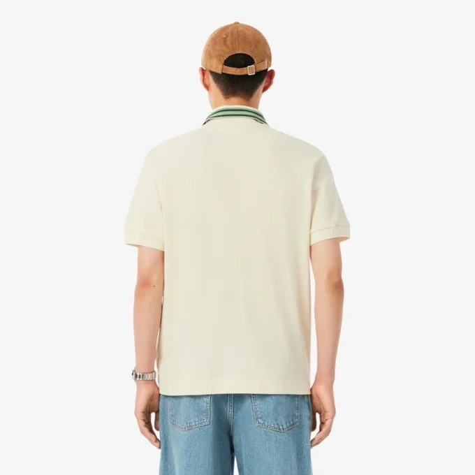 Polos de cuello rayado de corte clásico «Made in France» para hombre