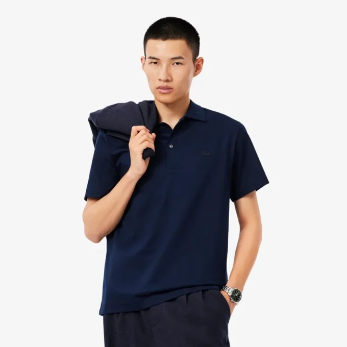 Polos de hombre Paris Classic Fit con cuello abierto y bordado
