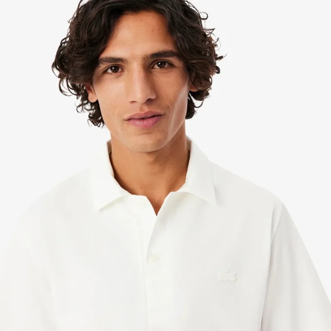 Polos de hombre Paris Classic Fit con cuello abierto y bordado
