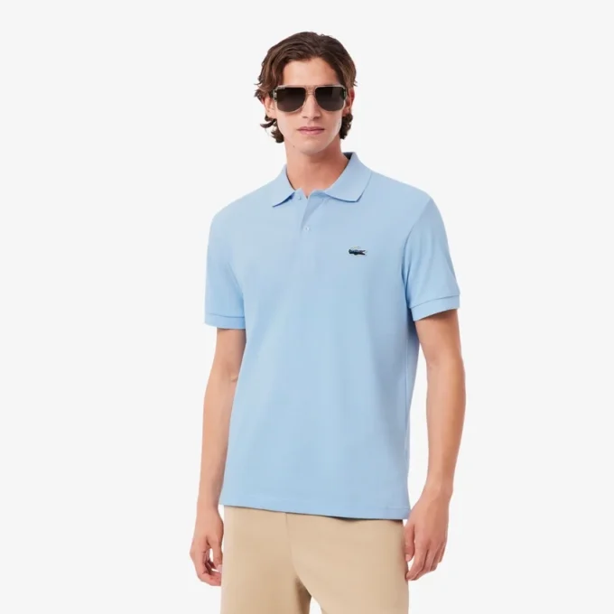 Polos de piqué con cocodrilo Landscape de corte clásico para hombre