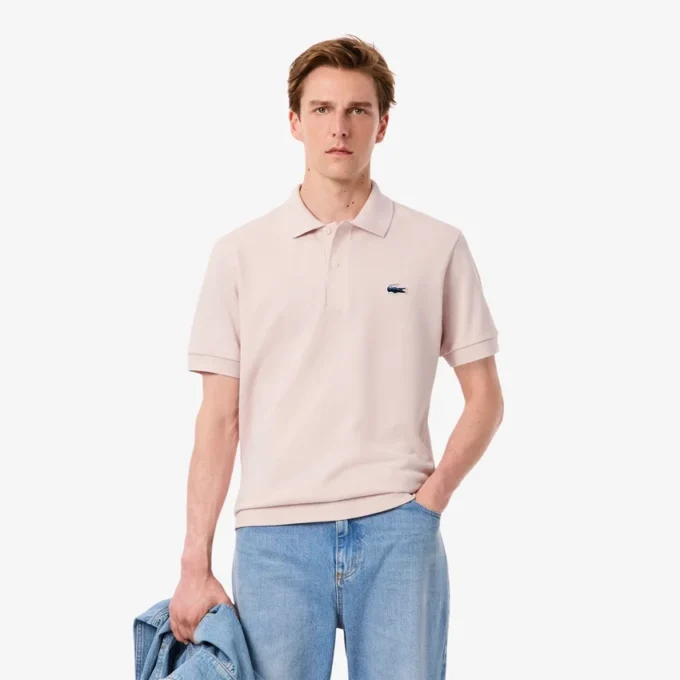 Polos de piqué con cocodrilo Landscape de corte clásico para hombre