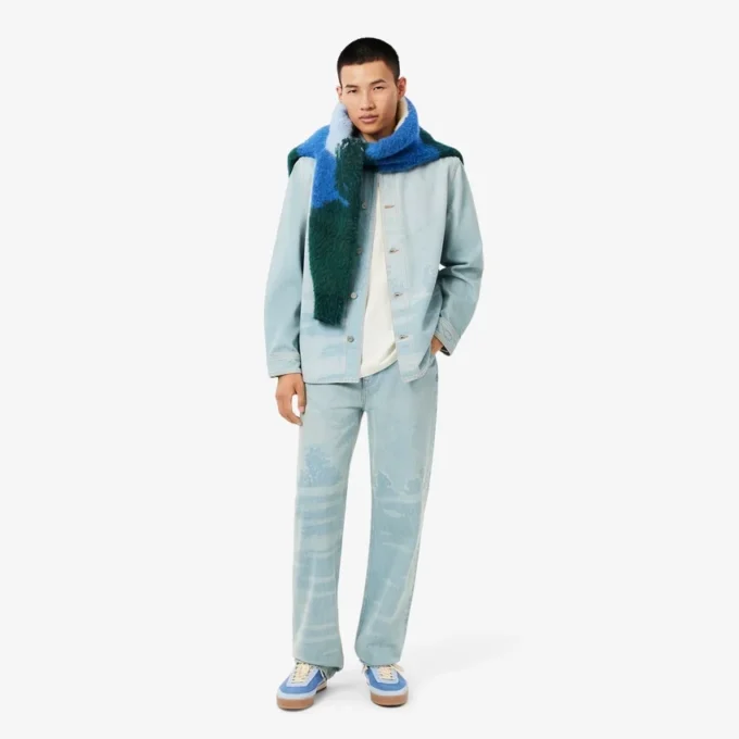 Polos de piqué con cocodrilo Landscape de corte clásico para hombre
