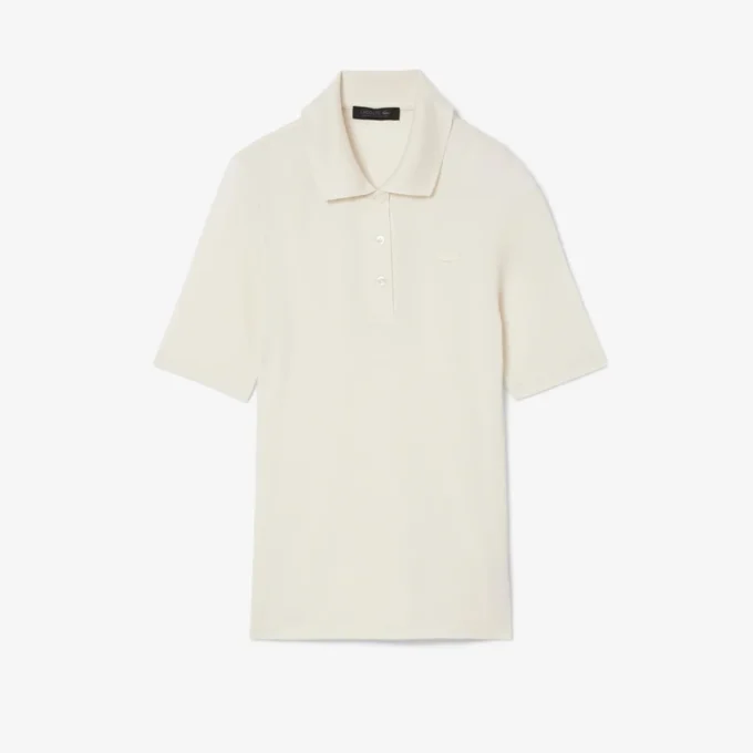 Polos de seda Mini-Piqua de corte ajustado de la pasarela