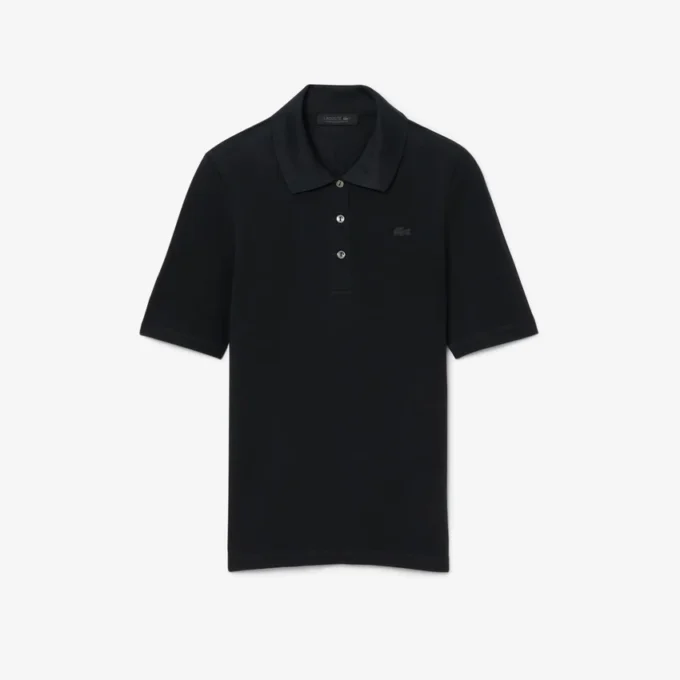 Polos de seda Mini-Piqua de corte ajustado de la pasarela