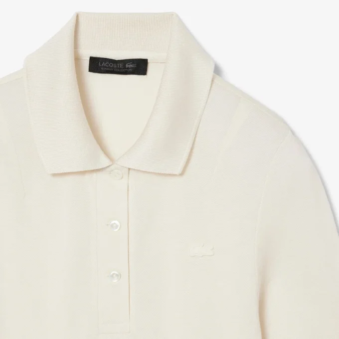 Polos de seda Mini-Piqua de corte ajustado de la pasarela