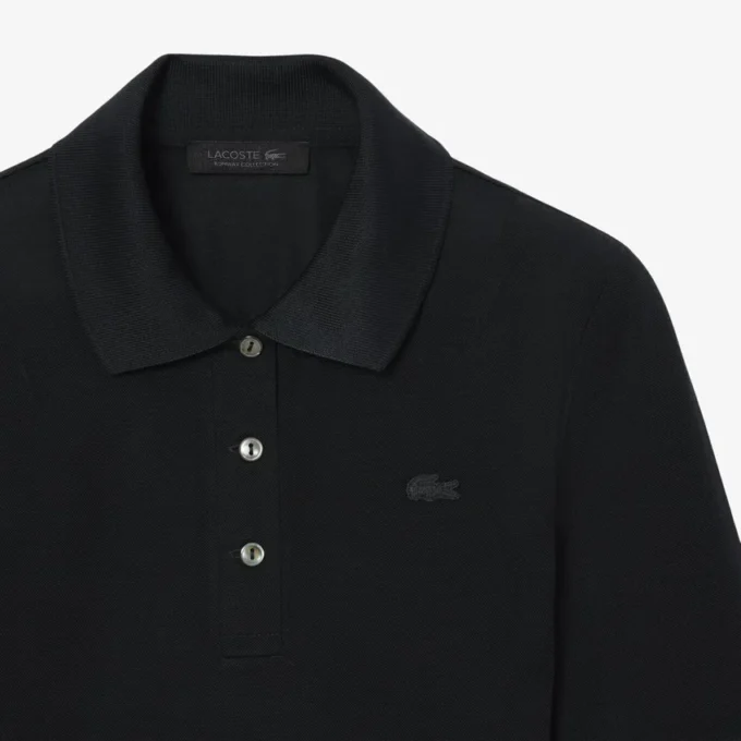 Polos de seda Mini-Piqua de corte ajustado de la pasarela
