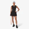 Polos de tenis sin mangas de punto elástico para mujer