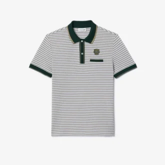 Polos Mini Piqué a rayas de corte regular para hombre