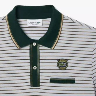 Polos Mini Piqué a rayas de corte regular para hombre