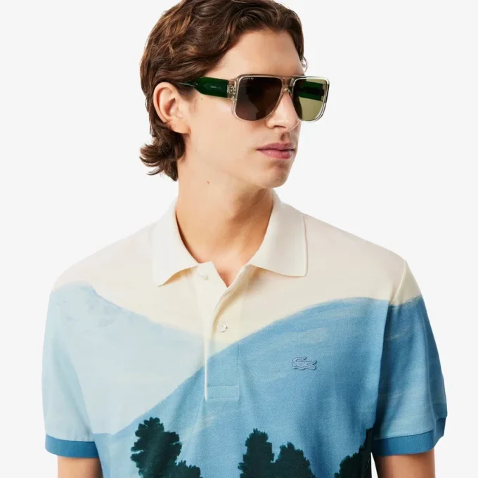 Polos Petit Piqué estampados de corte clásico para hombre