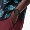 Reloj Lacoste.12.12 Chrono en silicona negra y oro clavel