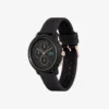 Reloj Lacoste.12.12 Chrono en silicona negra y oro clavel