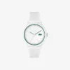 Reloj Lacoste.12.12 con correa de silicona blanca