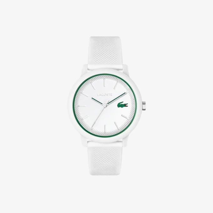 Reloj Lacoste.12.12 con correa de silicona blanca