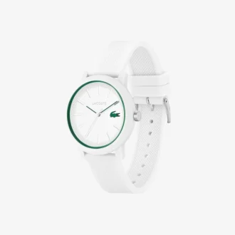 Reloj Lacoste.12.12 con correa de silicona blanca