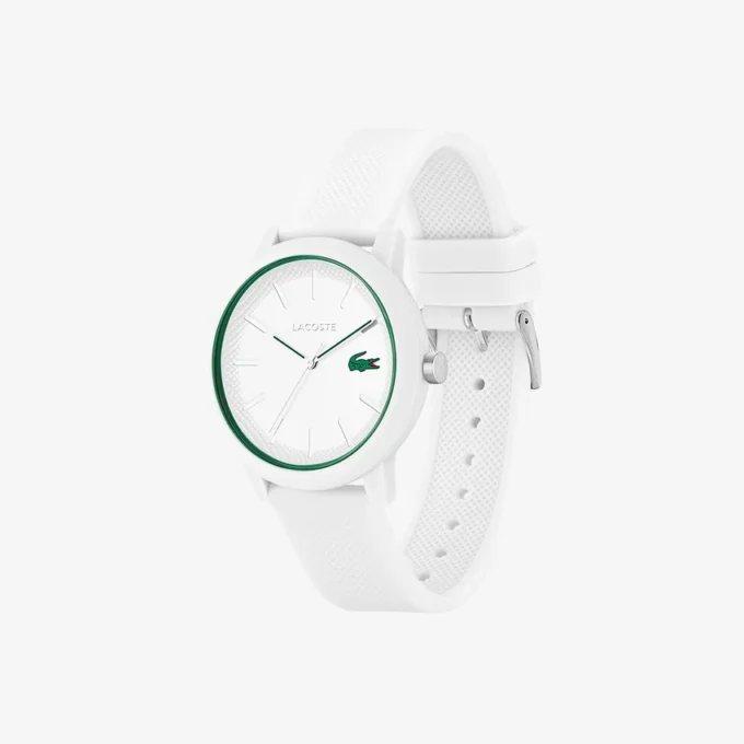Reloj Lacoste.12.12 con correa de silicona blanca