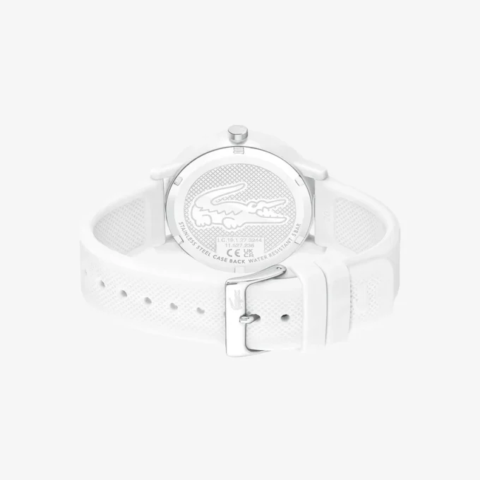 Reloj Lacoste.12.12 con correa de silicona blanca