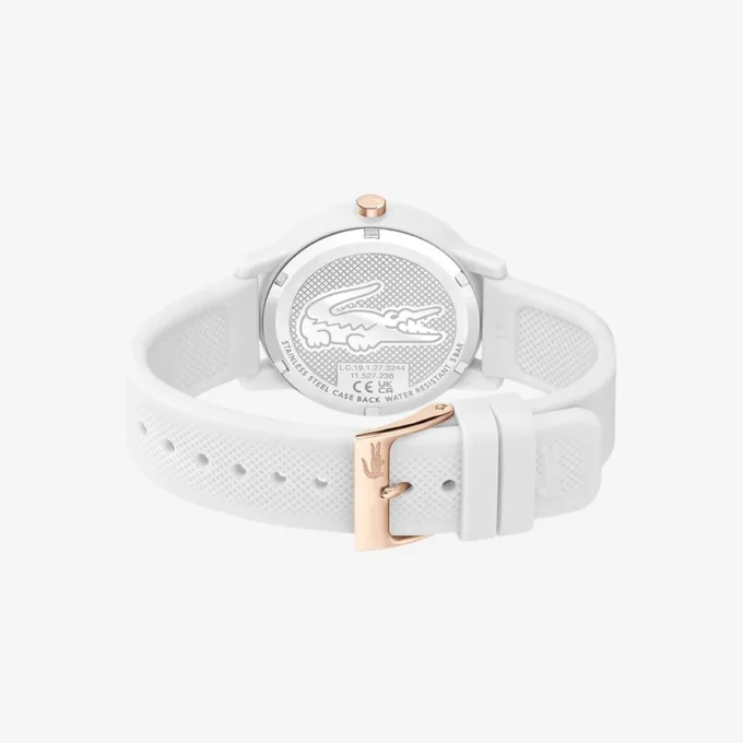 Reloj Lacoste.12.12 con correa de silicona blanca