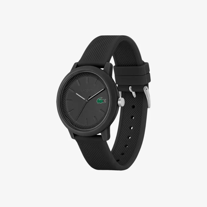 Reloj Lacoste.12.12 con correa de silicona negra