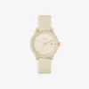 Reloj Lacoste.12.12 Go de 3 agujas con correa de silicona color champán