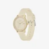 Reloj Lacoste.12.12 Go de 3 agujas con correa de silicona color champán