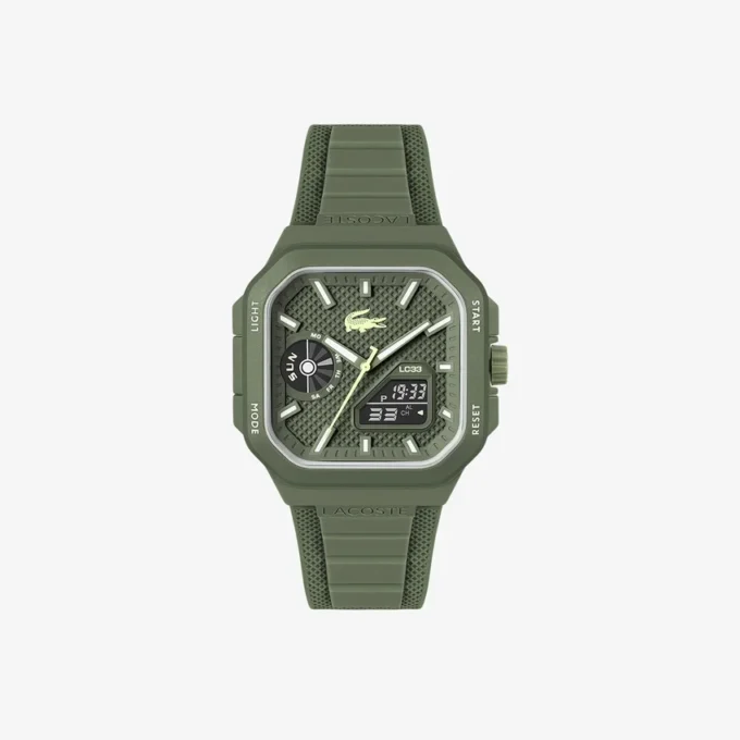 Reloj Lc33 analógico y digital cuadrado de silicona